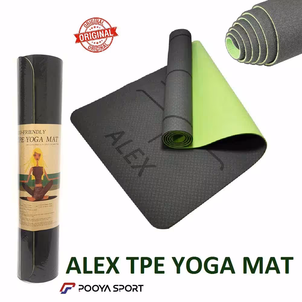 مت یوگا خارجی TPA دو رو 6 میل ALEX اصل (سبز)