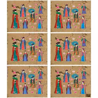 زیر بشقابی مستطیلی پارچه مخمل سایز 35 در 40 مدل U3-157 شرکت رنس