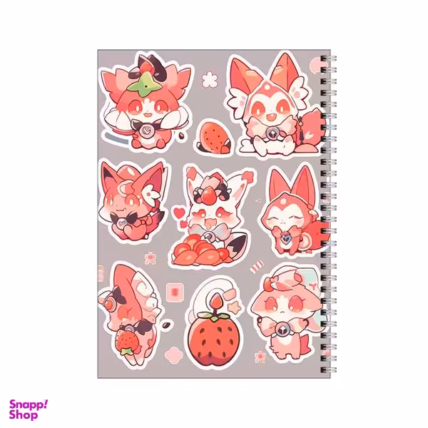 دفتر مشق 100 برگ بامبیلیپ طرح توت فرنگی فانتزی کد 3358933