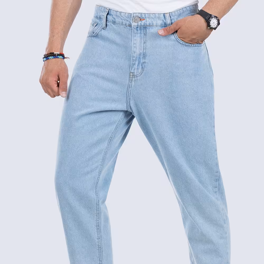 شلوار جین مردانه یخی مام  قد 95