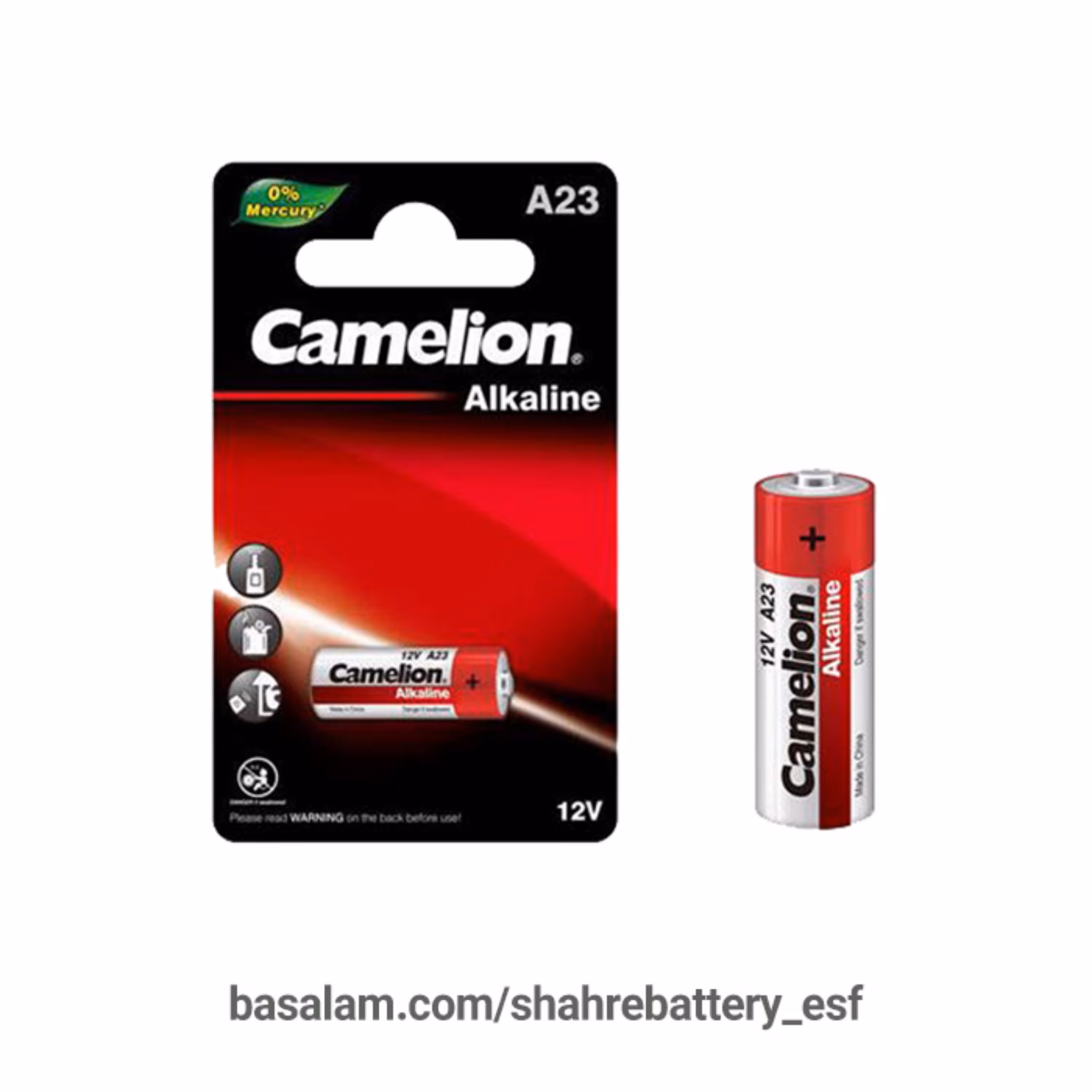 باتری آلکلاین 12 ولت Camelion مدل A23