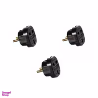 مبدل پریز برق 3 به 2 تهران مدل A.B بسته 3 عددی