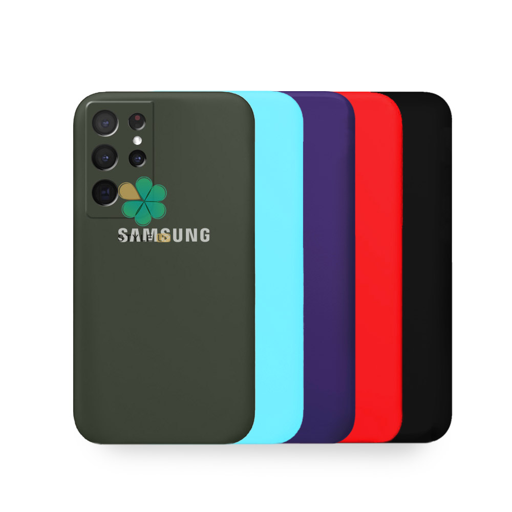 قاب گوشی سامسونگ Samsung Galaxy S23 Ultra مدل سیلیکونی محافظ لنز دار