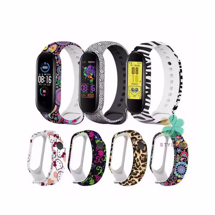 بند مچ بند هوشمند شیائومی Xiaomi Mi Band 5 سیلیکونی طرح دار