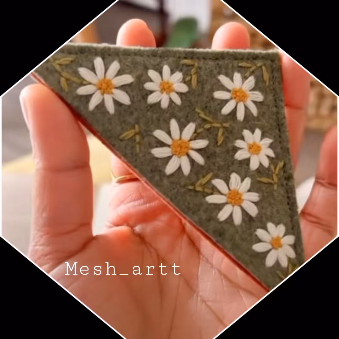 3 عددبوکمارک و نشانگر کتاب گلدوزی شده با دست 