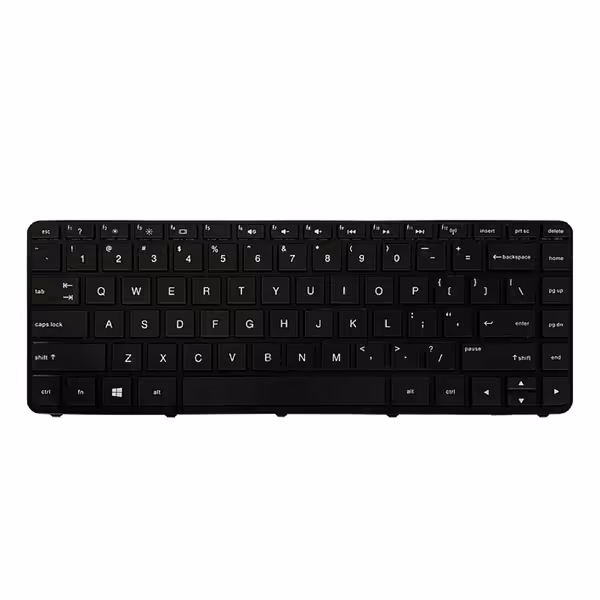 کیبورد لپ تاپ اچ پی مدل HP Pavilion 14-N مشکی اینتر کوچک با فریم