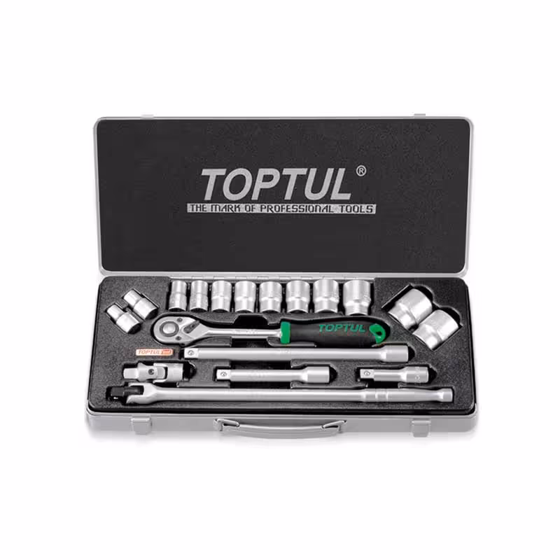 جعبه بکس 18 پارچه تاپ تول TOPTUL مدل  GCAD1810