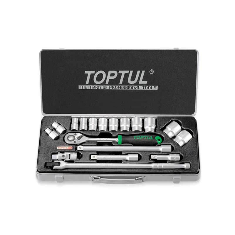 جعبه بکس 18 پارچه تاپ تول TOPTUL مدل GCAD1810