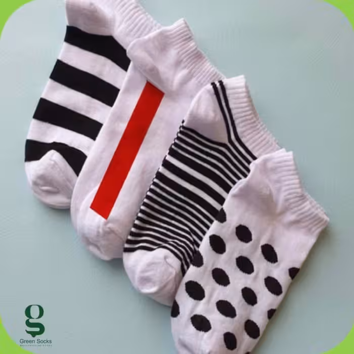 جوراب مچی راه راه و خالدار