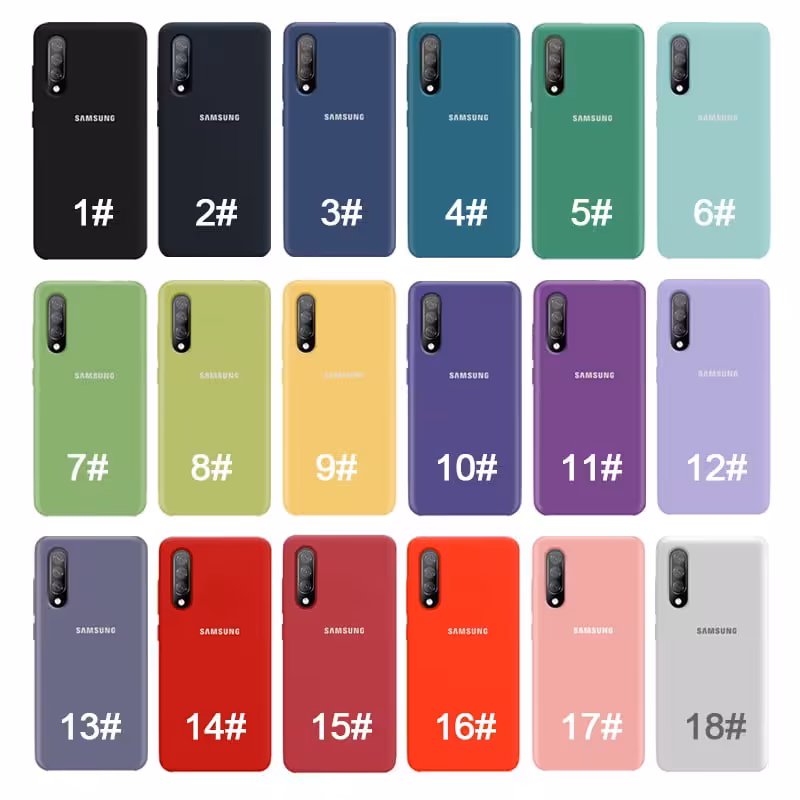 قاب سیلیکونی سامسونگ گلکسی A50s / A50 / A30s زیر باز (اصل) - کد 3 سورمه ای