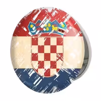 آینه جیبی خندالو طرح پرچم کرواسی مدل تاشو کد 20716