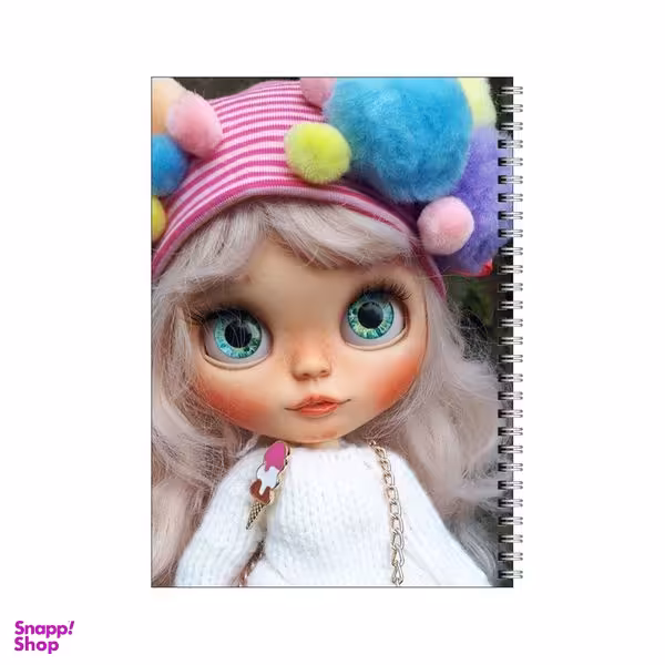 دفتر مشق 80 برگ بامبیلیپ طرح دختر عروسکی و پوم پوم رنگی کد 7333320