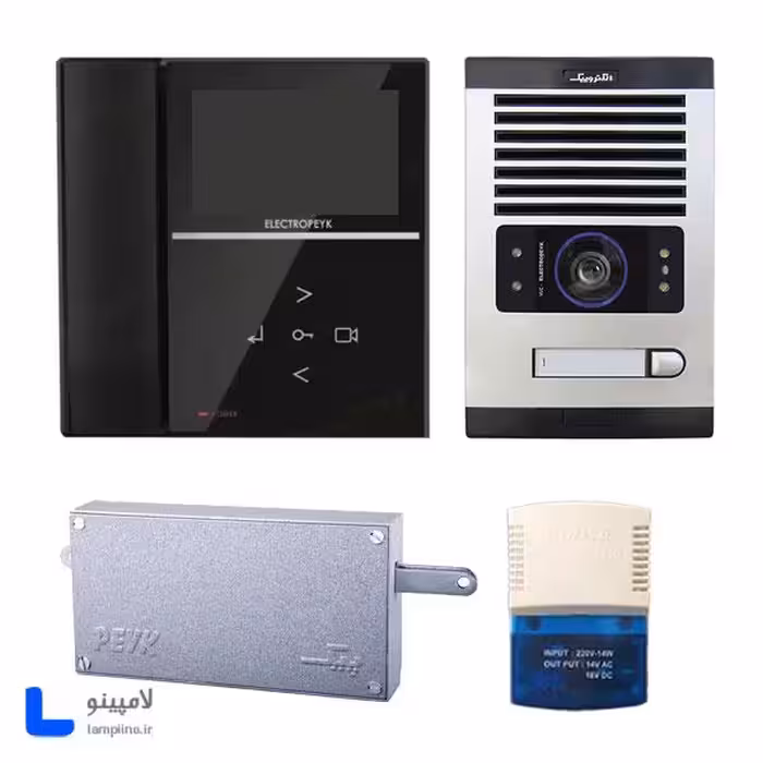 بسته کامل 1 واحدی دربازکن تصویری الکتروپیک 4 اینچ لمسی مدل 592
