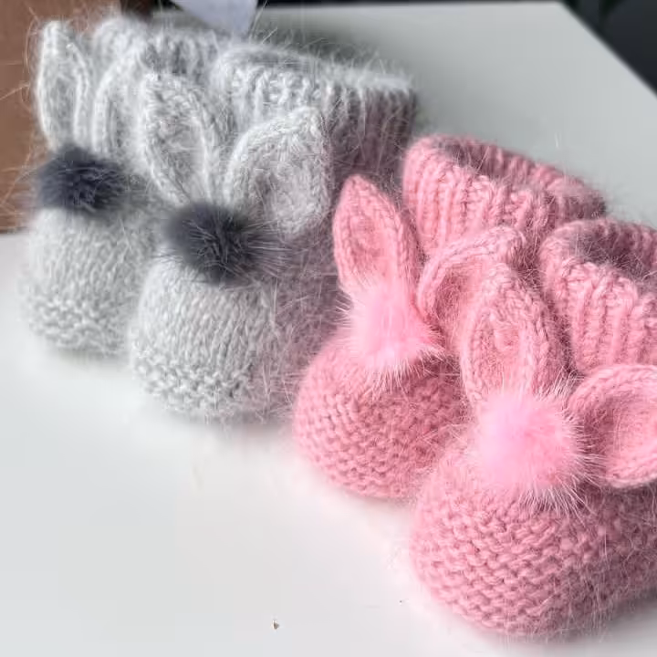 پاپوش بافتنی نوزاد