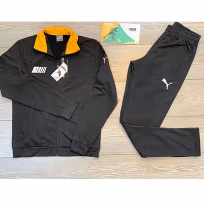 ست ورزشی پوما طرح بنز رنگ مشکی زرد