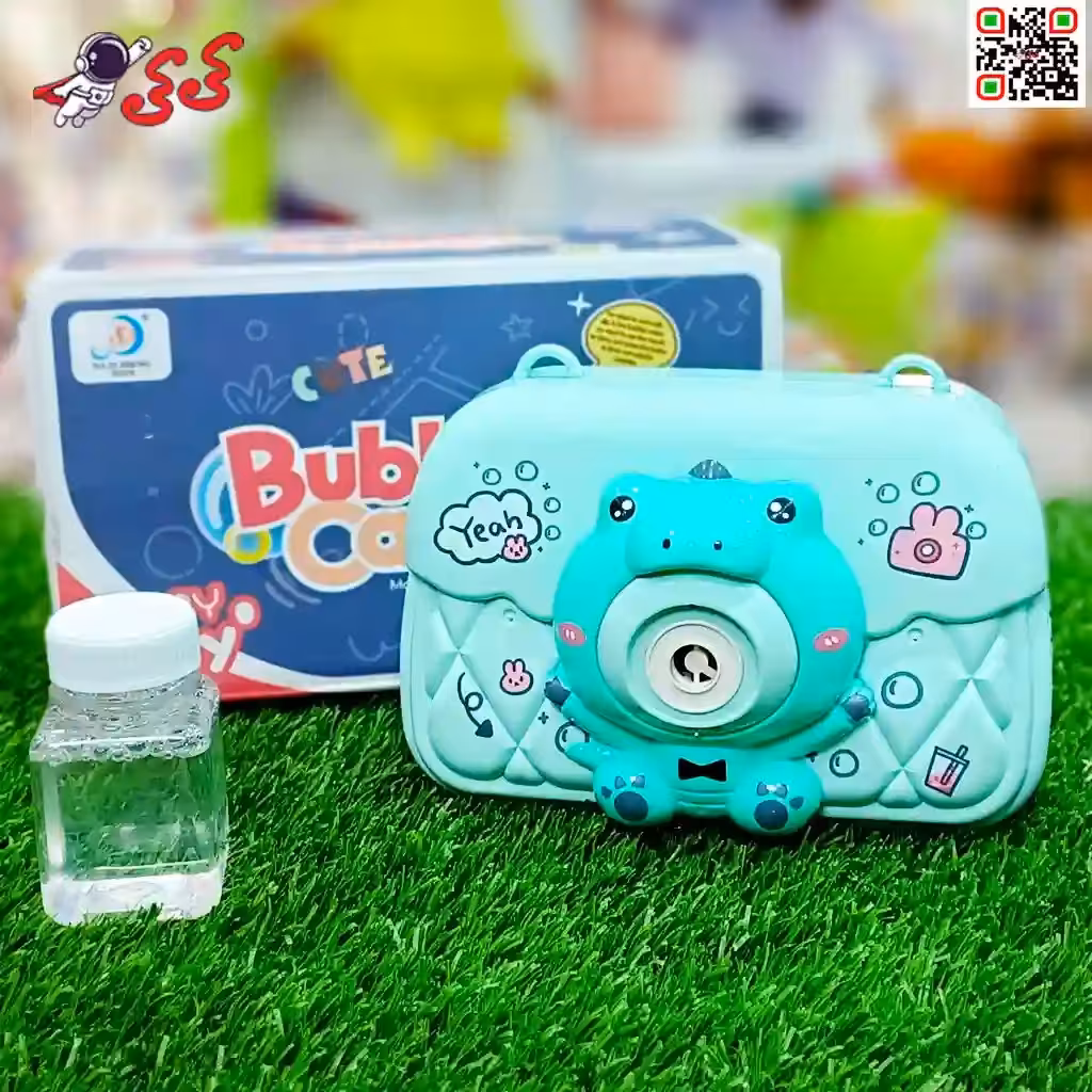 اسباب بازی دوربین حباب ساز برقی مدل قورباغه BUBBLE CAMERA 335A