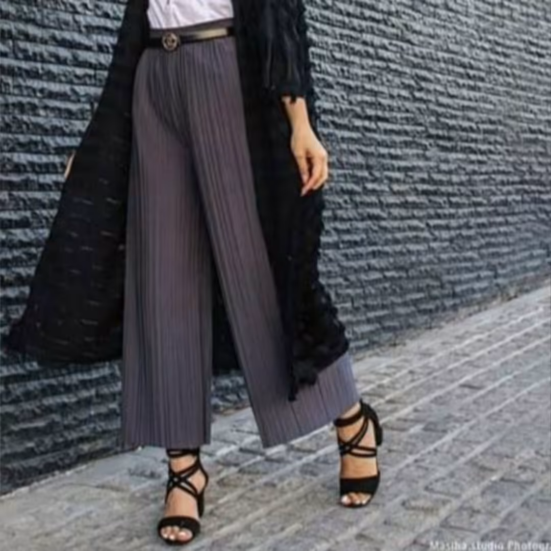 شلوار پلیسه کرپ جودون