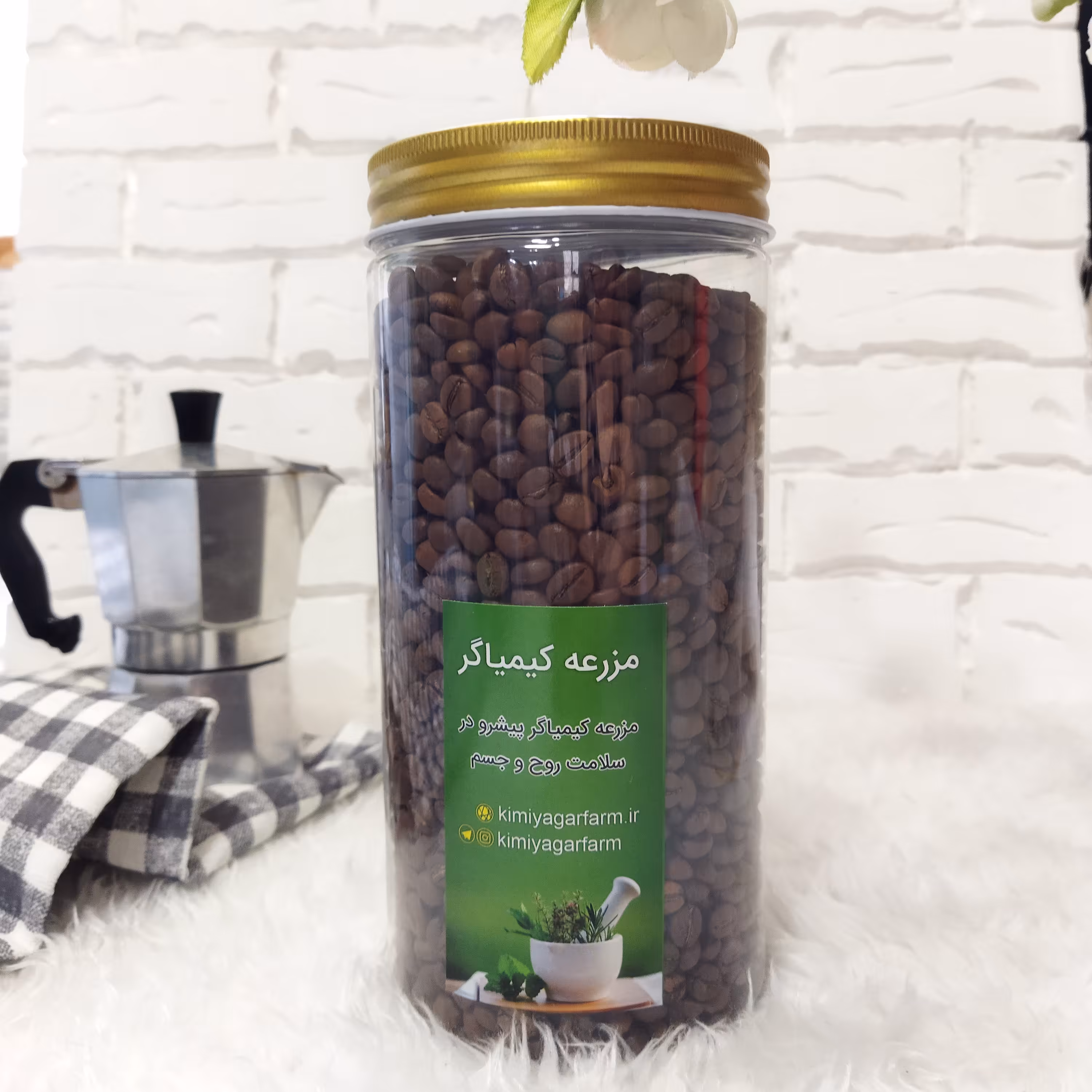 قهوه میکس 20در80 درجه یک 400گرمی ظرف پلاستیکی 