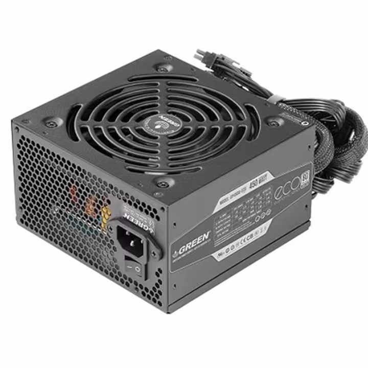 منبع تغذیه کامپیوتر گرین مدل GP450A-ECO rev3.1