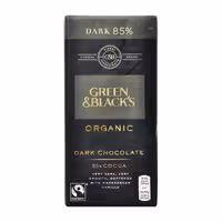 شکلات تلخ 85% ارگانیک با وانیل 90 گرم گرین اند بلک - green &amp; black&#039;s