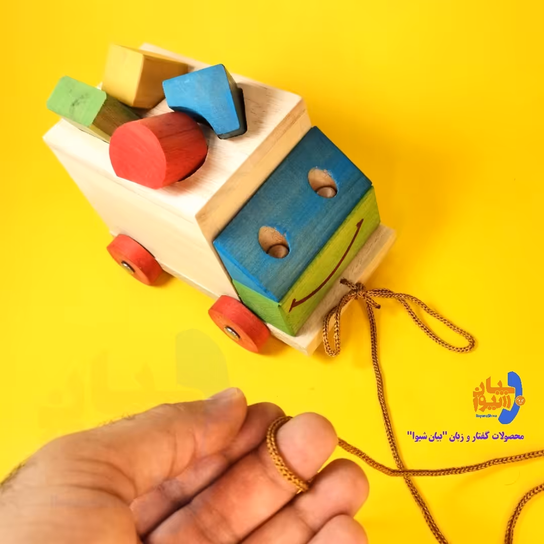 بازی فکری ماشین اشکال چوبی سپتا (ساخته شده از چوب طبیعی) 