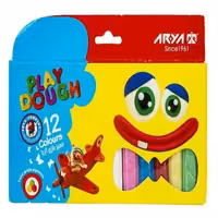 خمیربازی 12 رنگ آریا مقوایی