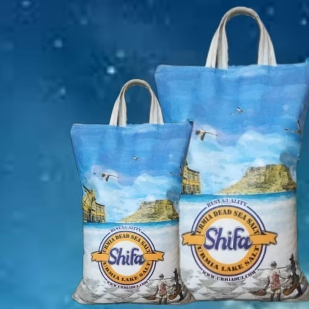 نمک دریایی شفا  پنج کیلویی کریستالی به همراه گریندر وارسال رایگان(دریاچه ارومیه)