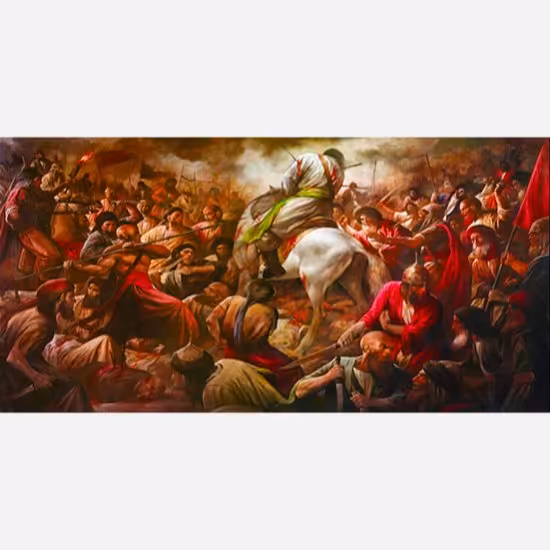 پرچم مخمل چاپ دیجیتال طرح محرم کد 9