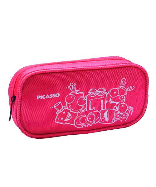 جامدادی پیکاسو دو زیپ برزنتی چاپی