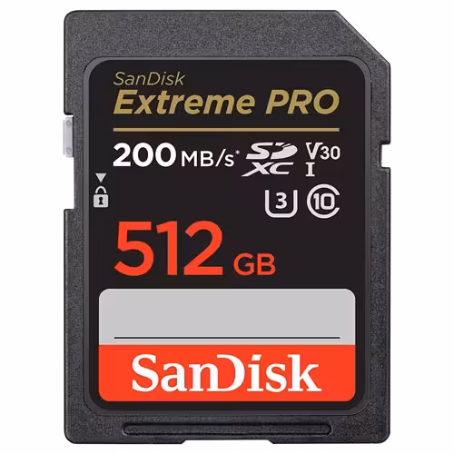 کارت حافظه سندیسک مدل SanDisk 512GB Extreme Pro 200MB/s SDXC UHS-I U3