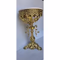 میز تلفن تک پایه تاج دار  ( ارسال با باربری به صورت پس کرایه)