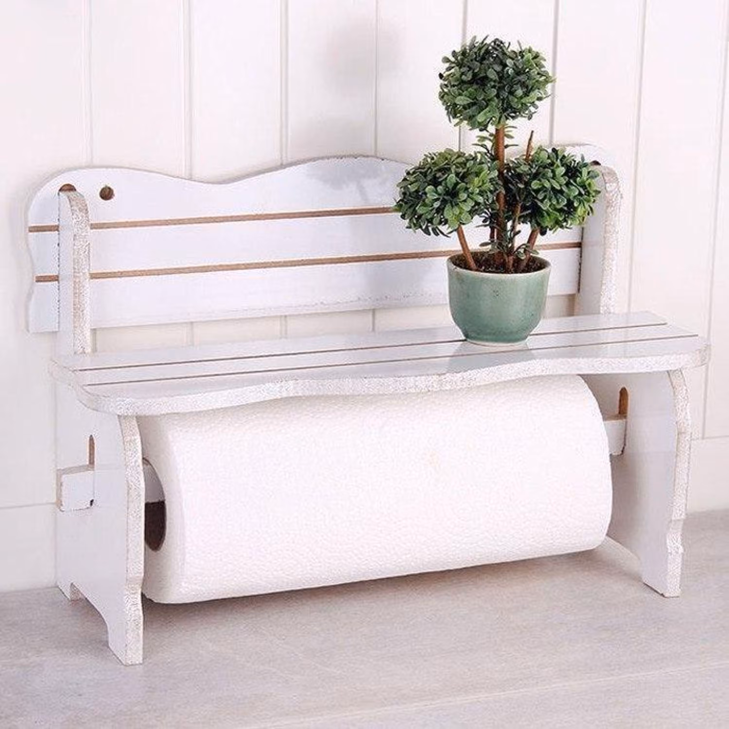 شلف جادستمال رولی طرح نیمکت PVC  