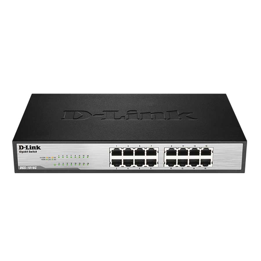 قیمت و خرید سوییچ 16 پورت گیگابیت دی لینک مدل DGS-1016C | یاس ارتباط