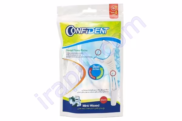 نخ دندان کمانی با عملکرد دو گانه کانفیدنت 50 عددی