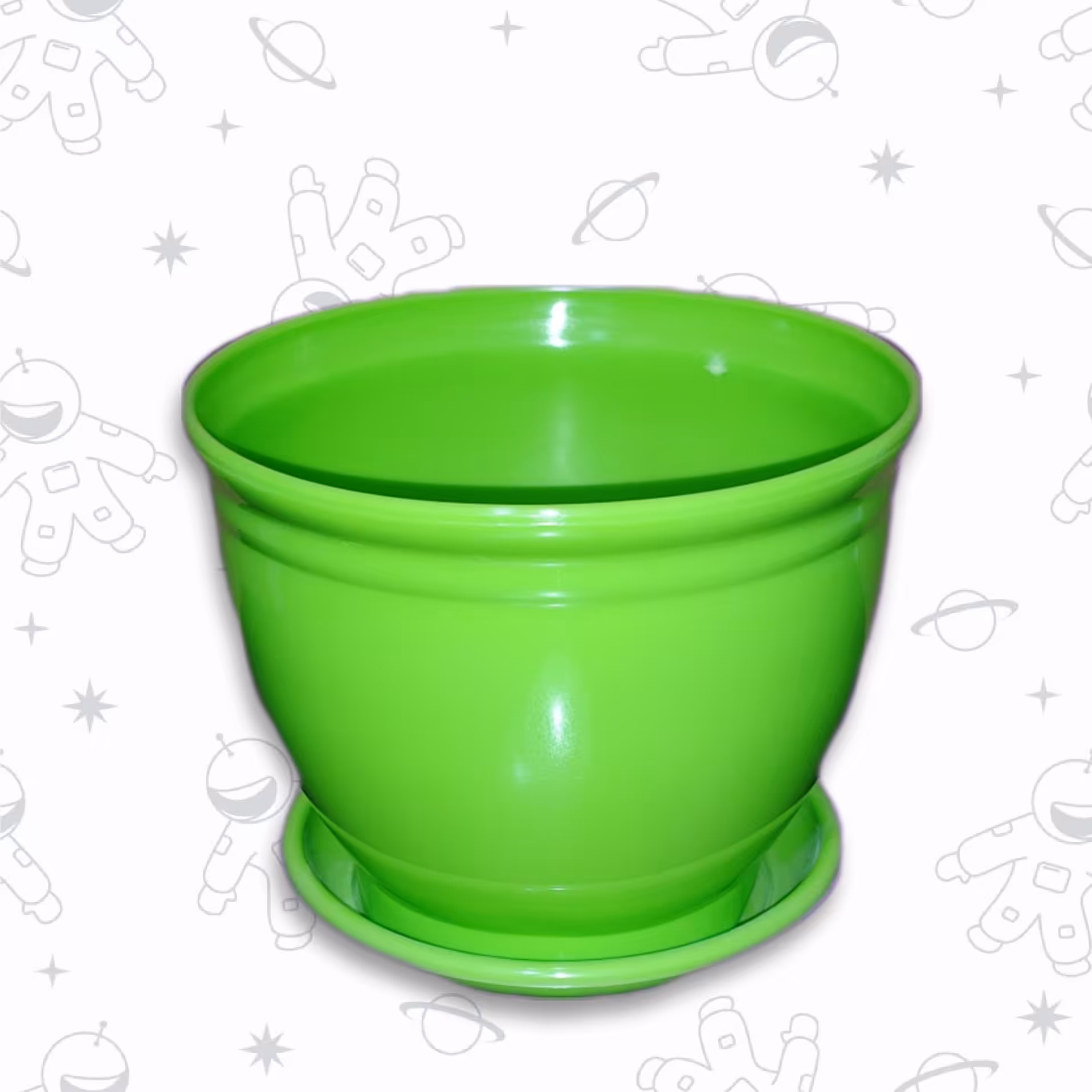 گلدان پلاستیکی رنگی سایز 20 درجه یک