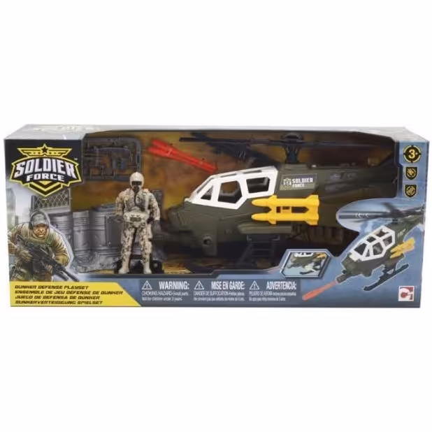 اسباب بازی جنگی  سرباز و سنگر و هلیکوپتر soldier force کد TYT-545312