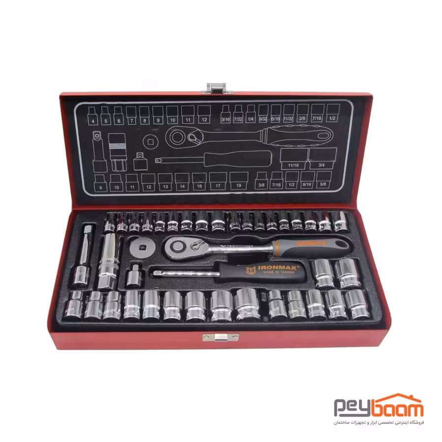 مجموعه 40 عددی آچار بکس آیرون مکس مدل IM40