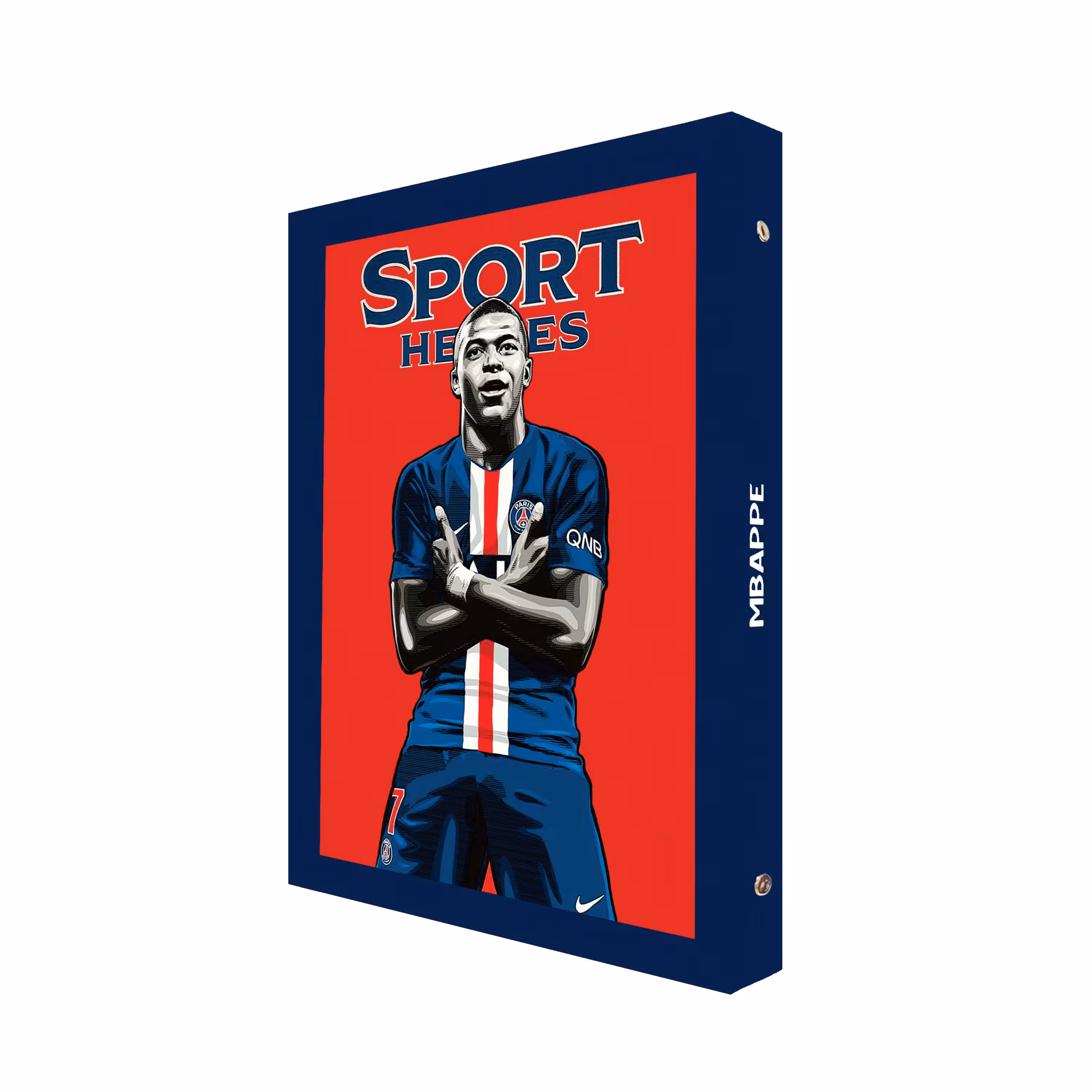 کلاسور 100 برگ پدیده نقش مدل 26 حلقه کالکشن فوتبال طرح کیلیان امباپه mbappe کد03