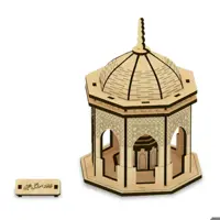  پازل سه بعدی چوبی سقاخانه اسماعیلی طلایی کوچک