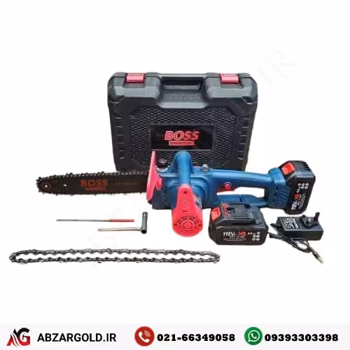 اره زنجیری شارژی 30 سانت براشلس باس مدل 30n