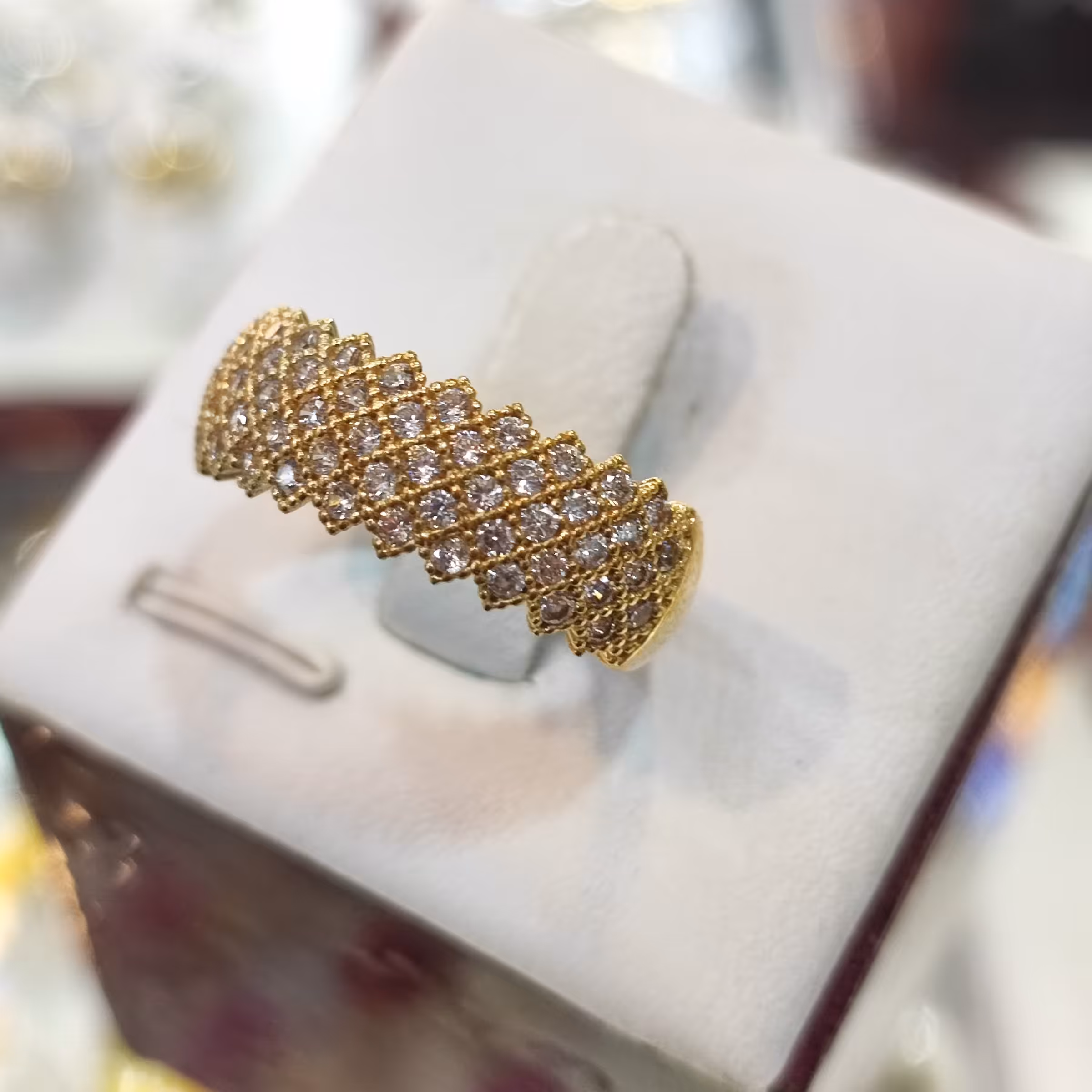 انگشتر طلا روس زنانه مدل اسپرت کد SL.TR043 بازرگانی لطفی 