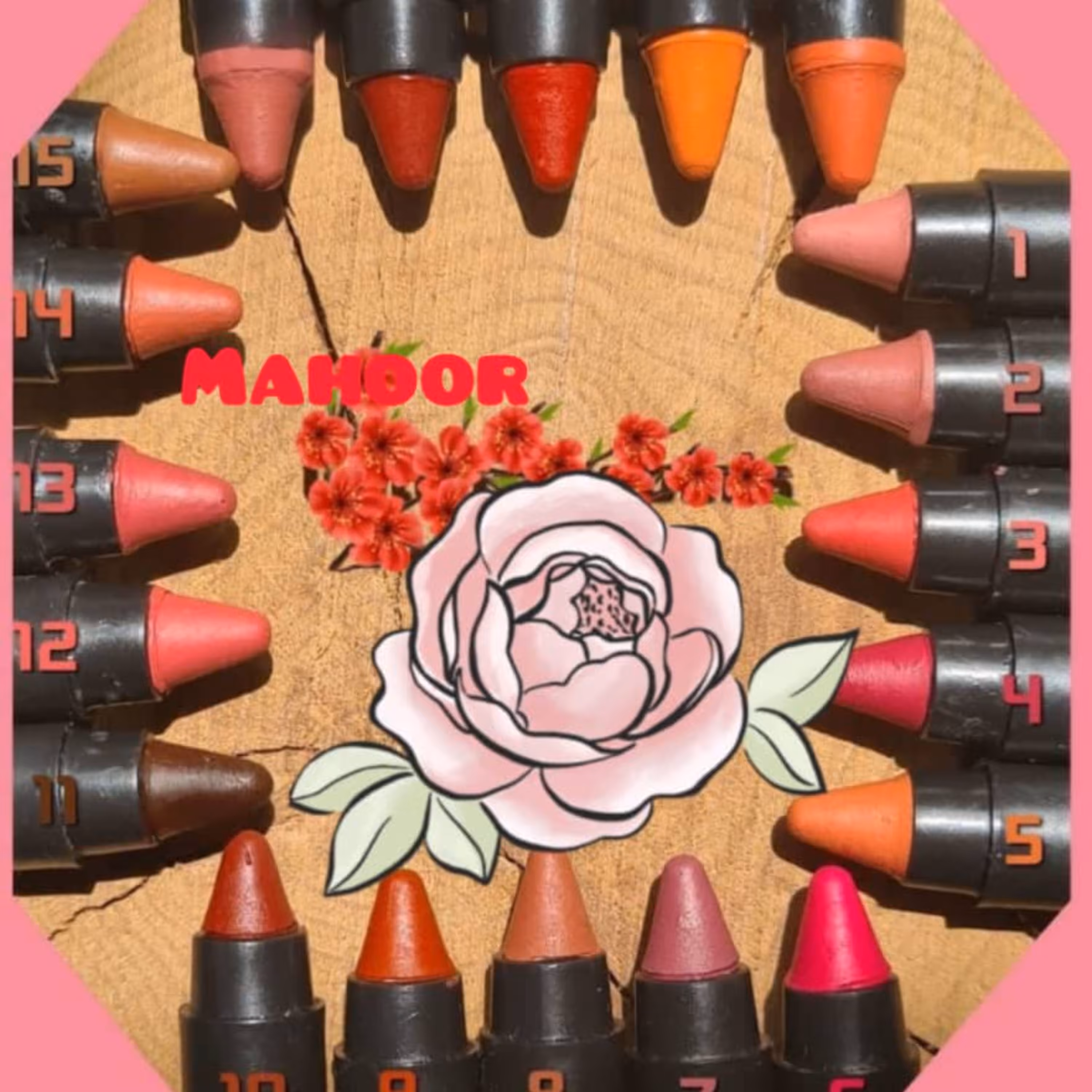 رژ لب مدادی طبیعی 