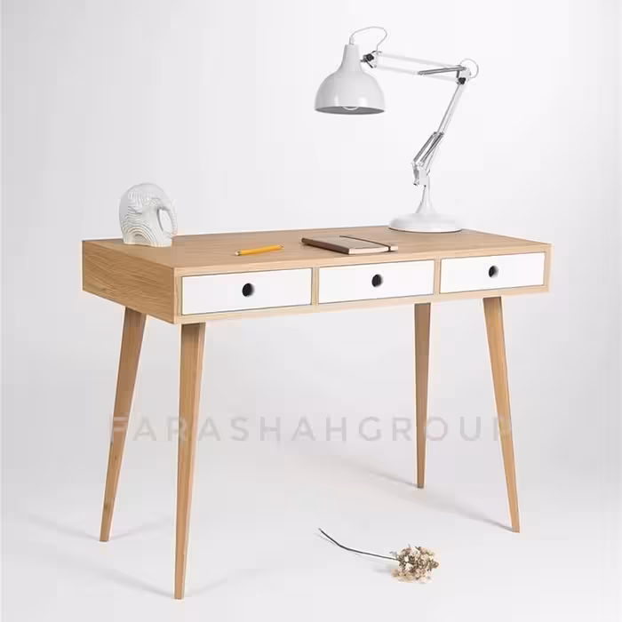 میز تحریر با 3 کشو  بهترین کیفیت و رنگ دلخواه ارسال رایگان 
