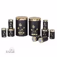 سرویس آشپزخانه 10 پارچه قاصدک مشکی درب طلایی بهازکالا 16292309