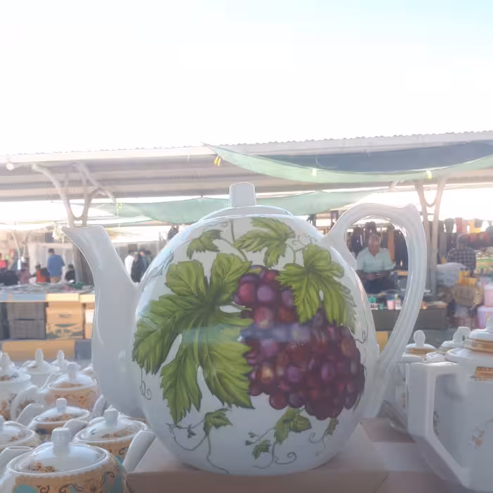 قوری چینی چهل کُپ