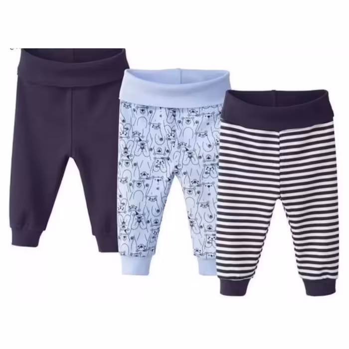 پک سه عددی شلوار اسلش نخی بچگانه لوپیلو lupilu آلمان ، سایز 1 تا 2 سال (ارسال رایگان )