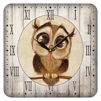 ساعت دیواری مدل 1043 طرح جغد