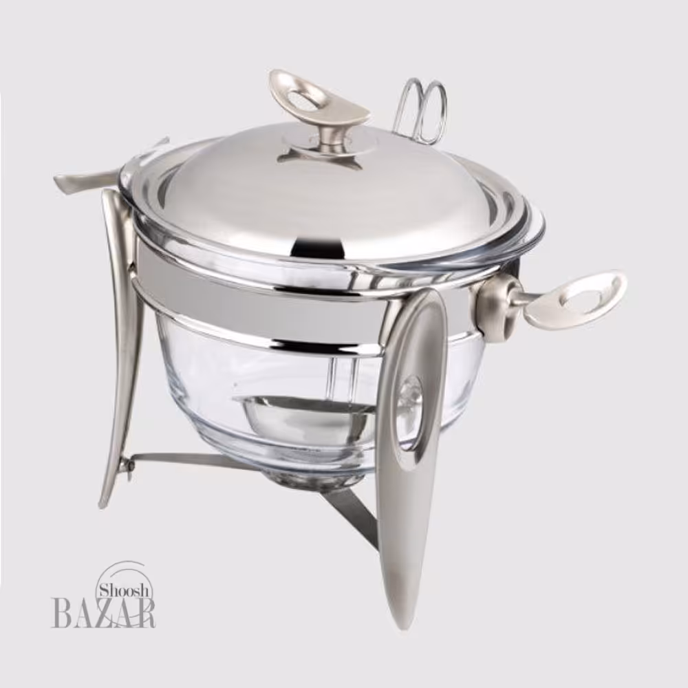 سوفله سوپ خوری قایقی نقره ای یونیک کد 3854