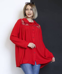 شومیز سوگل برگی سایز بزرگ