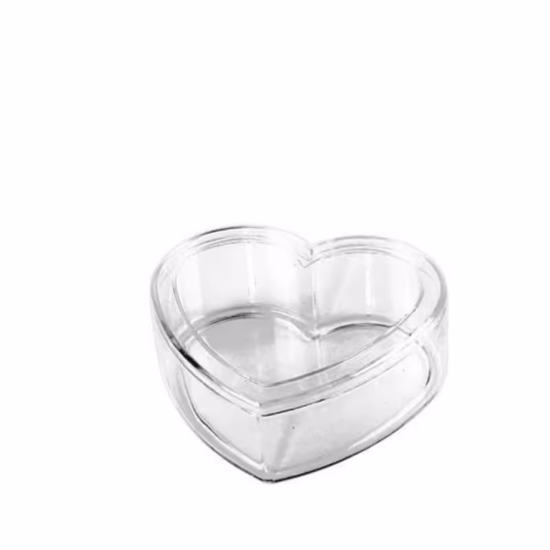 ظرف کریستال قلبی حلوایی (کارتن 42 تایی)